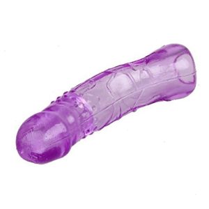 blue Crystal Soft Silicone Penis Extender Enlarger Sleeve Condom-products of delhisextoystore