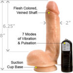 Sex toy shop-suction cup dildo with remote skin color