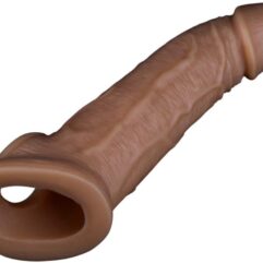 Brown Big Penis sleeve Realistic Cock sleeve Extender product of Delhisextoystore