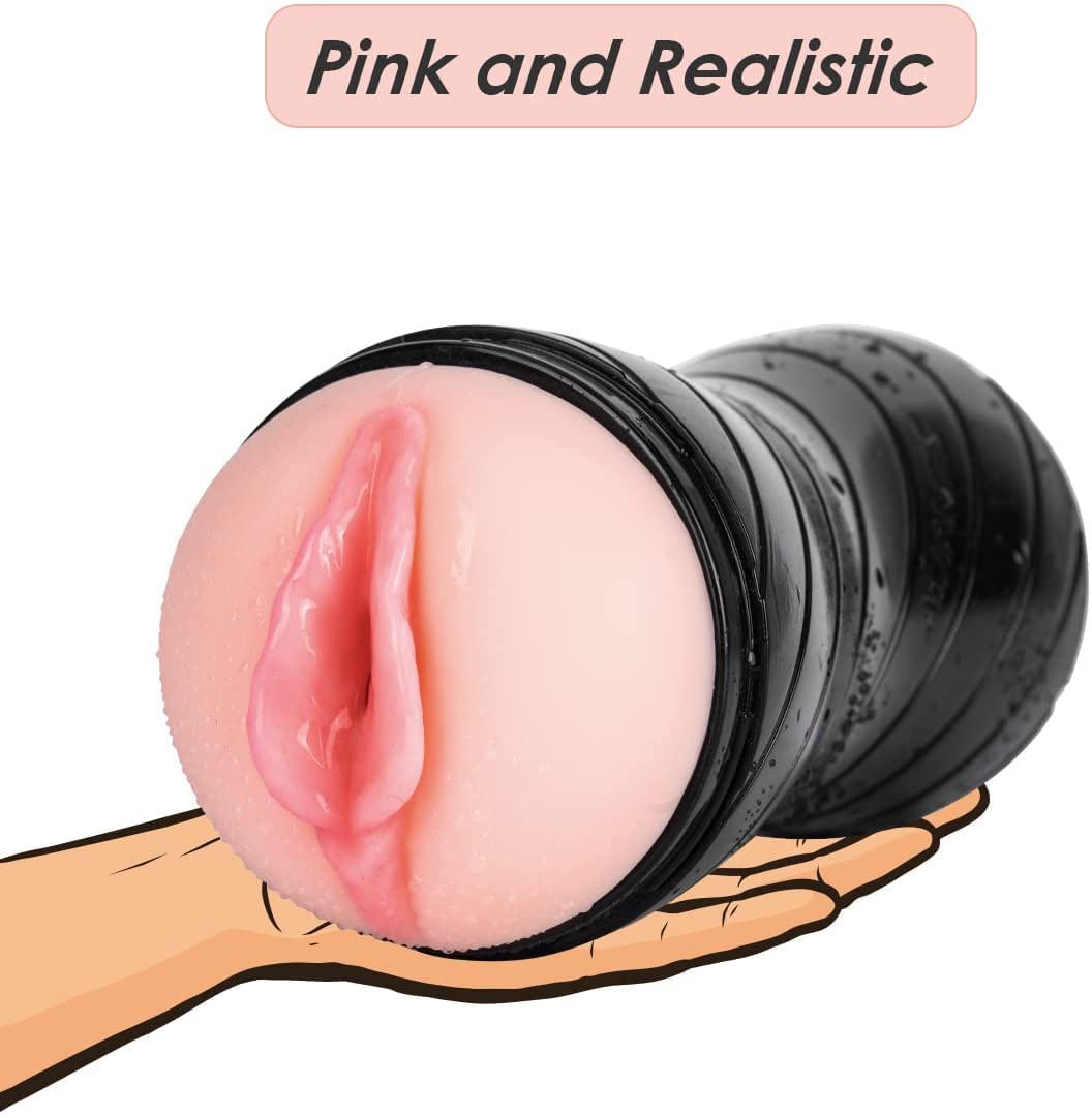 Pocket Pussy Male Masturbators Cup with Realistic Vagina image